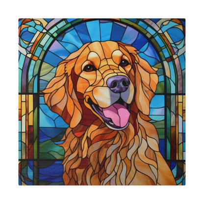 Golden Retriever Wall Art Matte Canvas