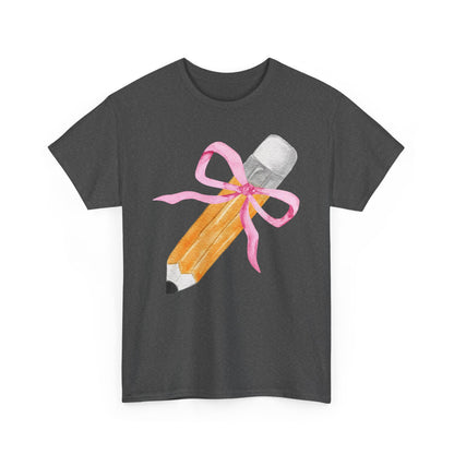 Back to School Pencil Bow Coquette T-Shirt