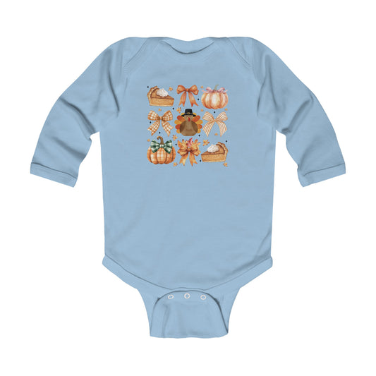 Coquette Thanksgiving Infant Long Sleeve Bodysuit Onesie