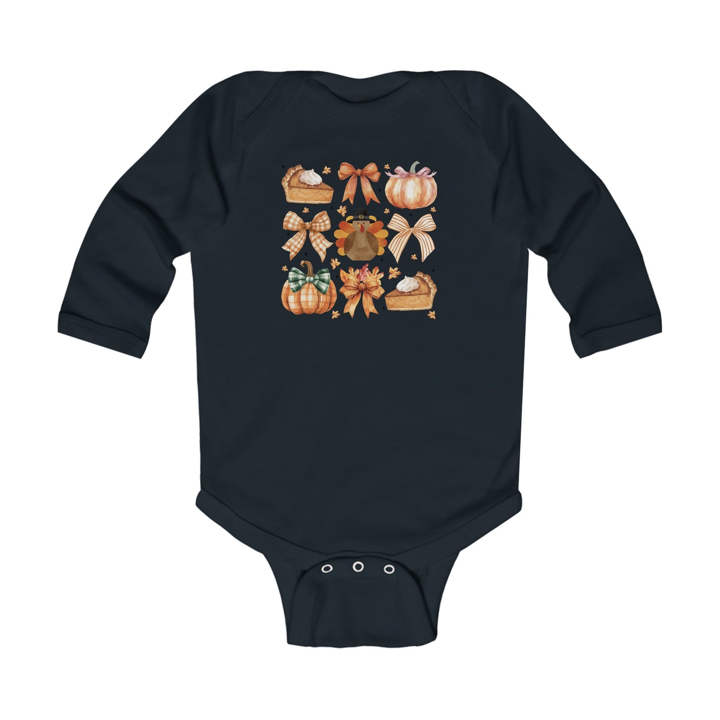 Coquette Thanksgiving Infant Long Sleeve Bodysuit Onesie