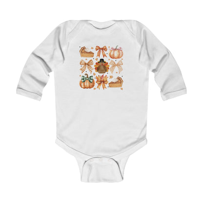 Coquette Thanksgiving Infant Long Sleeve Bodysuit Onesie