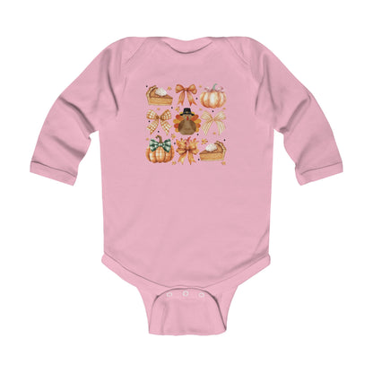 Coquette Thanksgiving Infant Long Sleeve Bodysuit Onesie