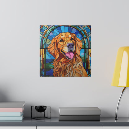 Golden Retriever Wall Art Matte Canvas