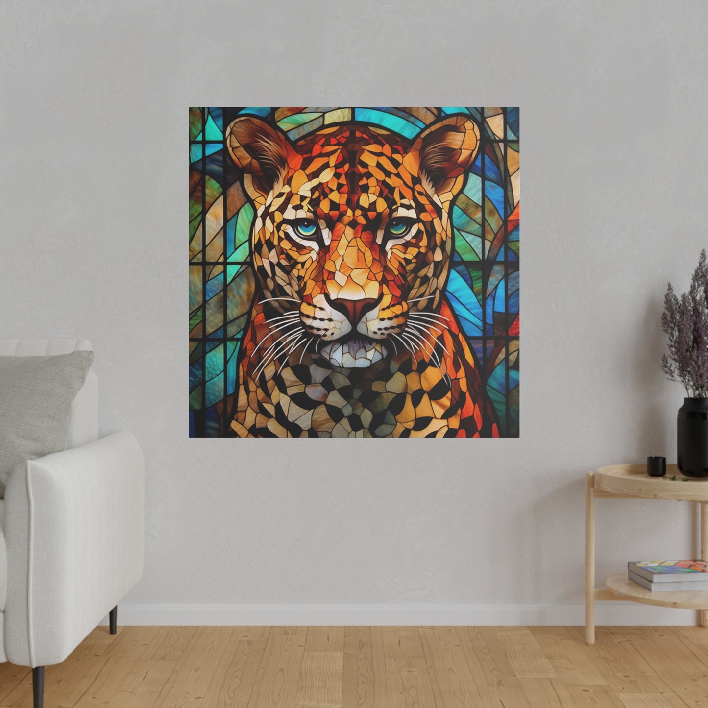 Leopard Wall Art Matte Canvas