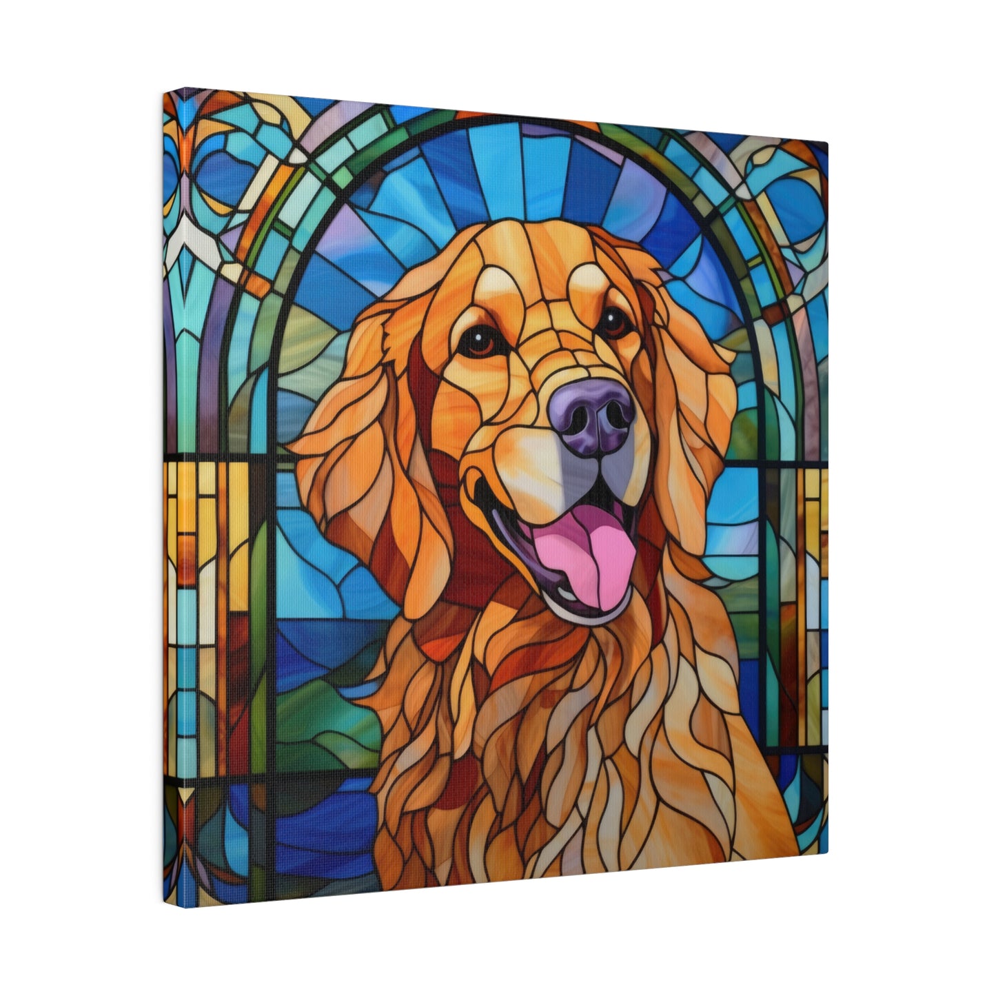 Golden Retriever Wall Art Matte Canvas