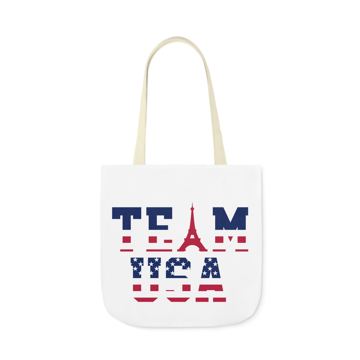 Team USA Paris Olympics Canvas Tote Bag, 5-Color Straps