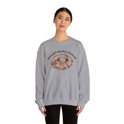 Just a Girl Who Loves Football Sweatshirt