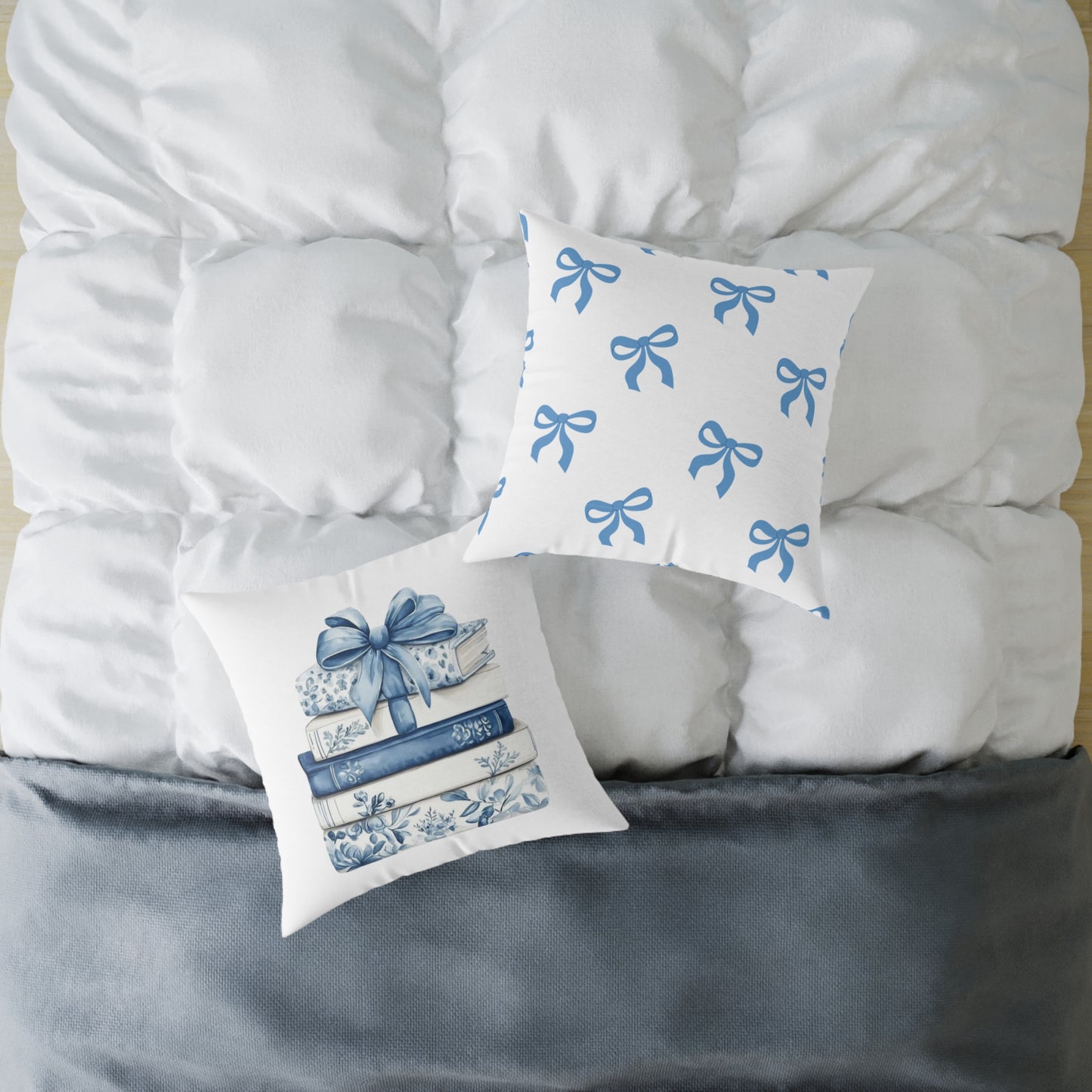 Coquette Book Stack Decorative Pillow