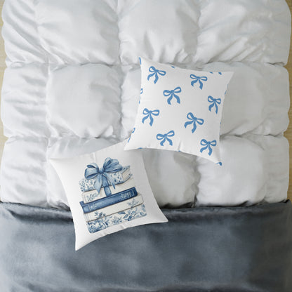 Coquette Book Stack Decorative Pillow
