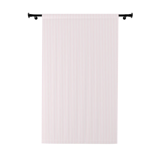 Coquette Pink and White Stripe Blackout Curtains (1 Piece)