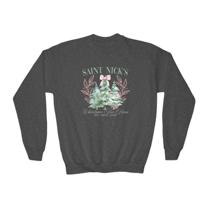 St. Nick's Christmas Tree Farm Youth Crewneck Sweatshirt