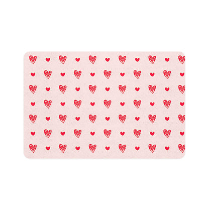 Heart Pet Food Mat (12x18)