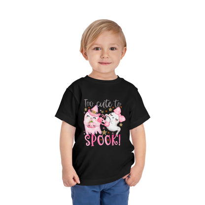 Too Cute To Spook Toddler Halloween Tee