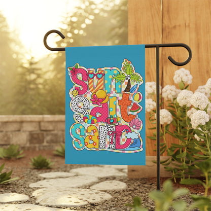 Sun, Salt, Sand Summer Garden Banner Flag