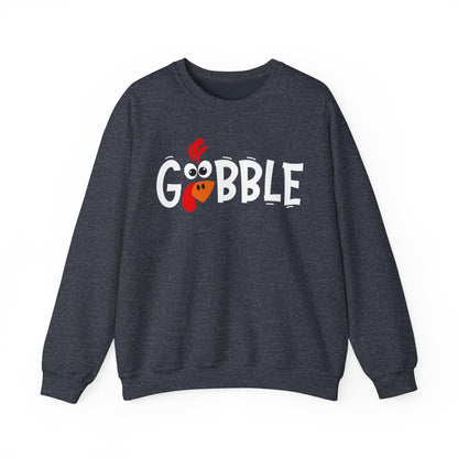 Gobble Thanksgiving Turkey Unisex Heavy Blend™ Crewneck Sweatshirt