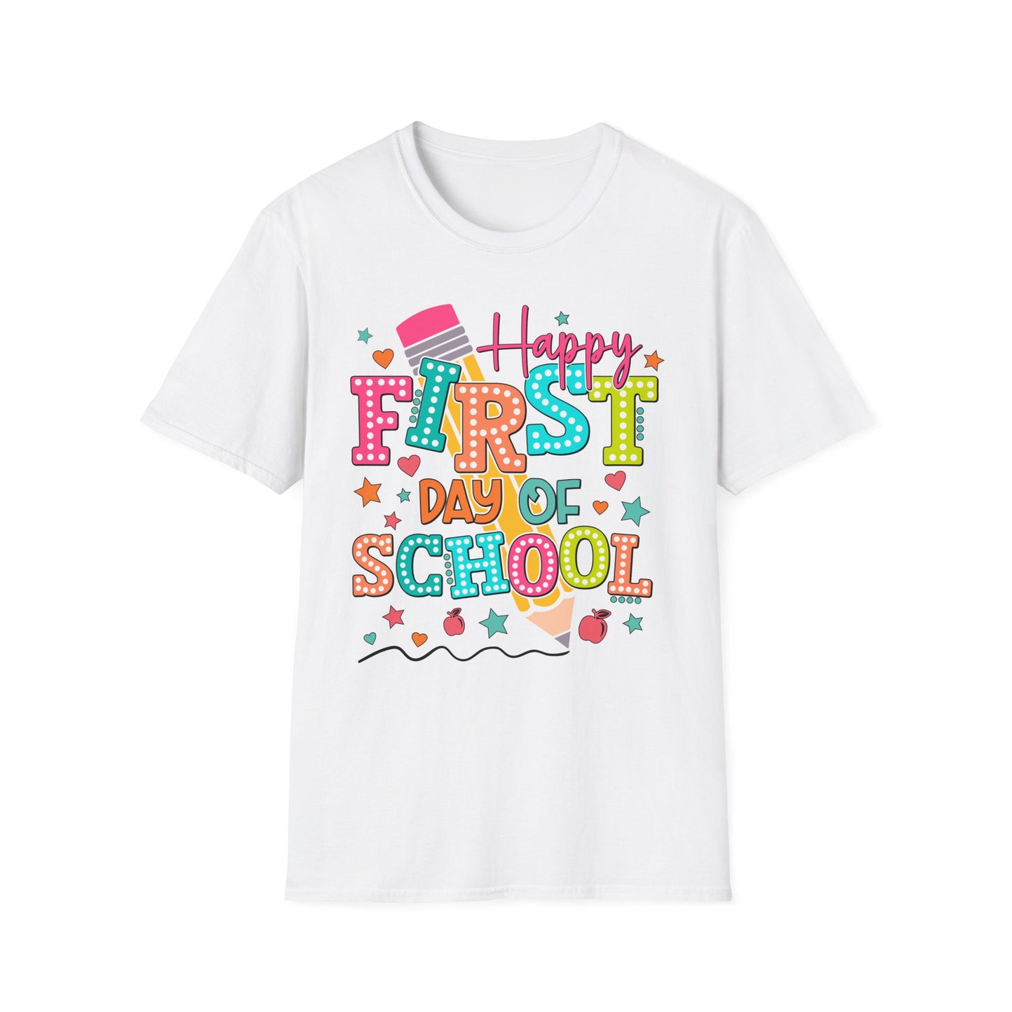 Happy First Day of School Unisex Softstyle T-Shirt