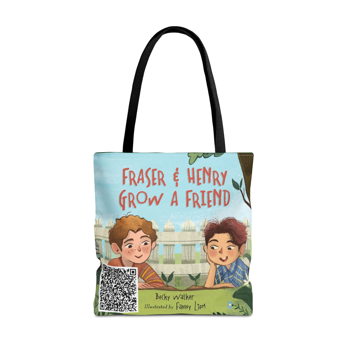 Fraser & Henry Grow a Friend Book Illustration Tote Bag