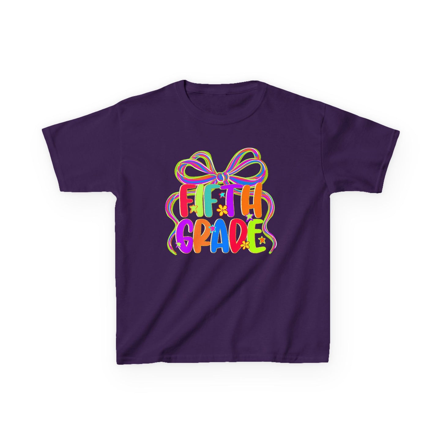 Neon Fifth Grade Back to School Kids Tee