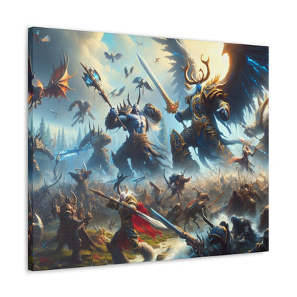 Epic DnD Battle Canvas Wall Art