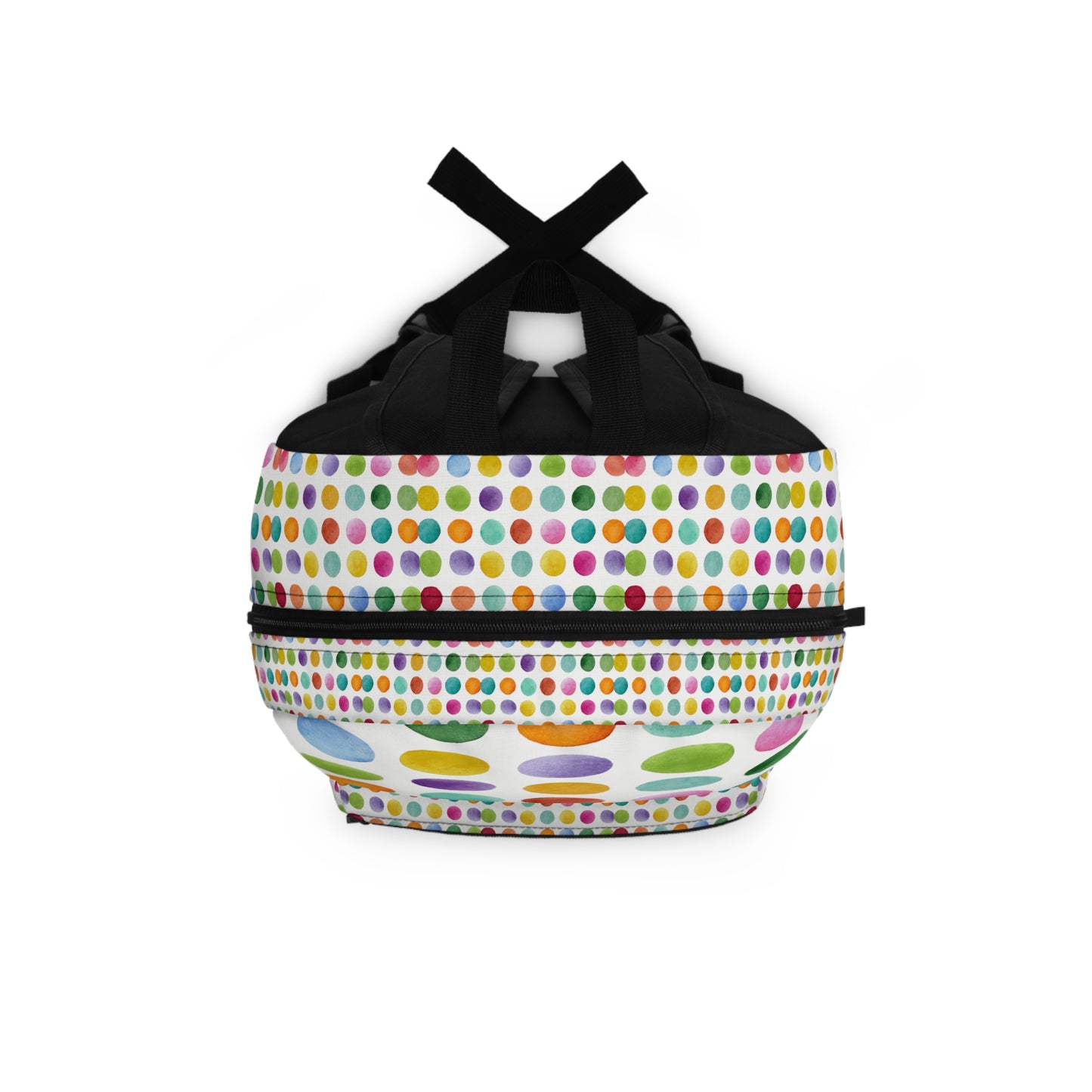 Colorful Watercolor Polka Dot Backpack - Cute Kids School Bag