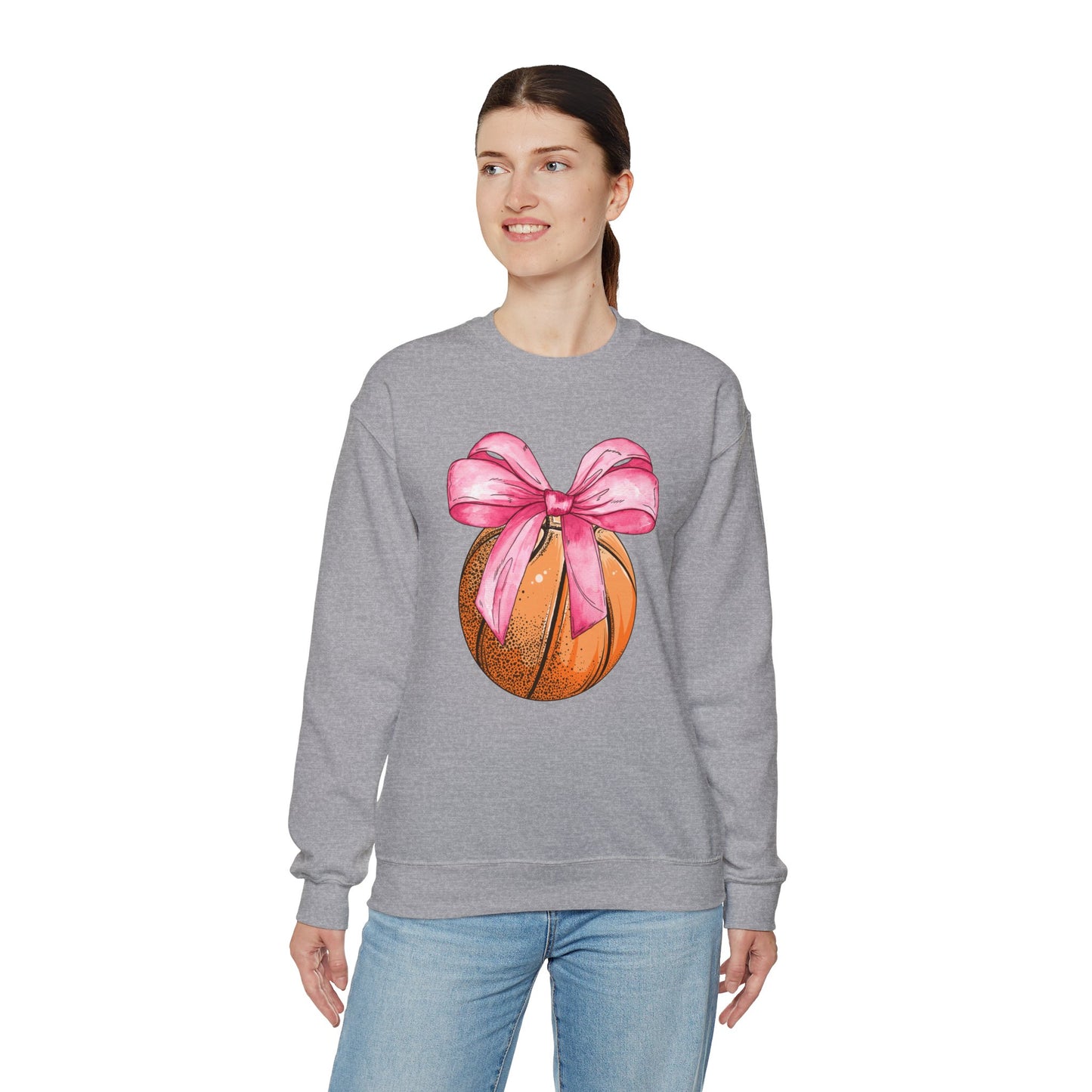 Basketball Coquette Crewneck Sweatshirt