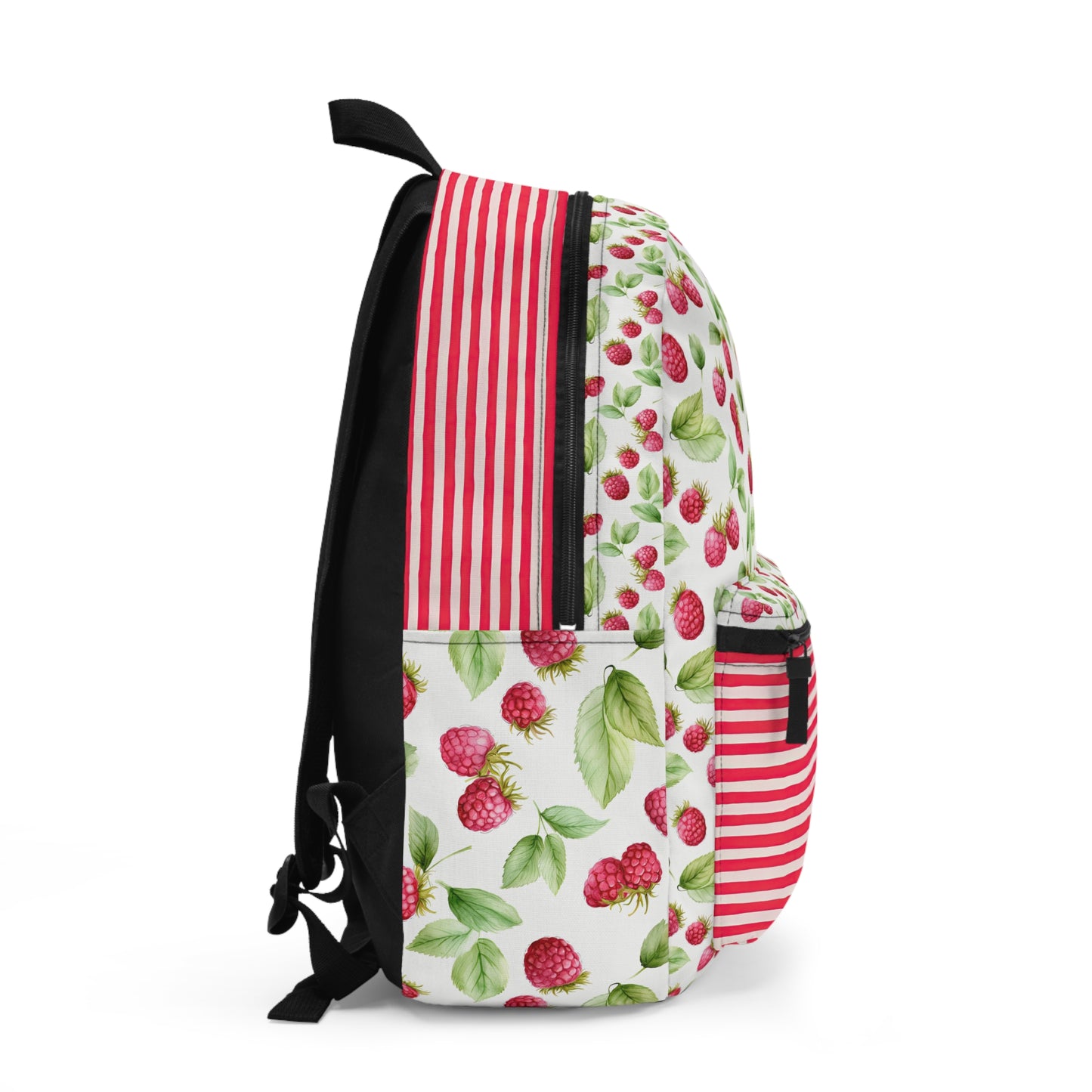 Raspberry and Stripes School Backpack