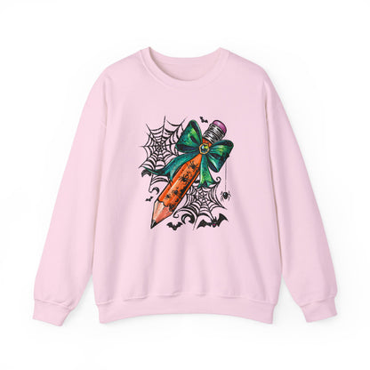 Halloween Pencil and Bow Sweatshirt