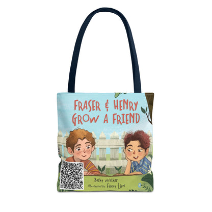 Fraser & Henry Grow a Friend Book Illustration Tote Bag