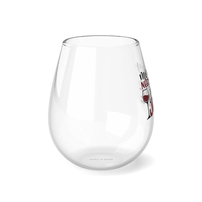 Mommy Needs Her Jingle Juice Stemless Wine Glass, 11.75oz