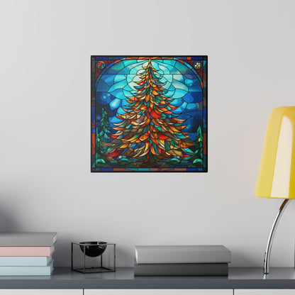 Stained Glass Christmas Canvas