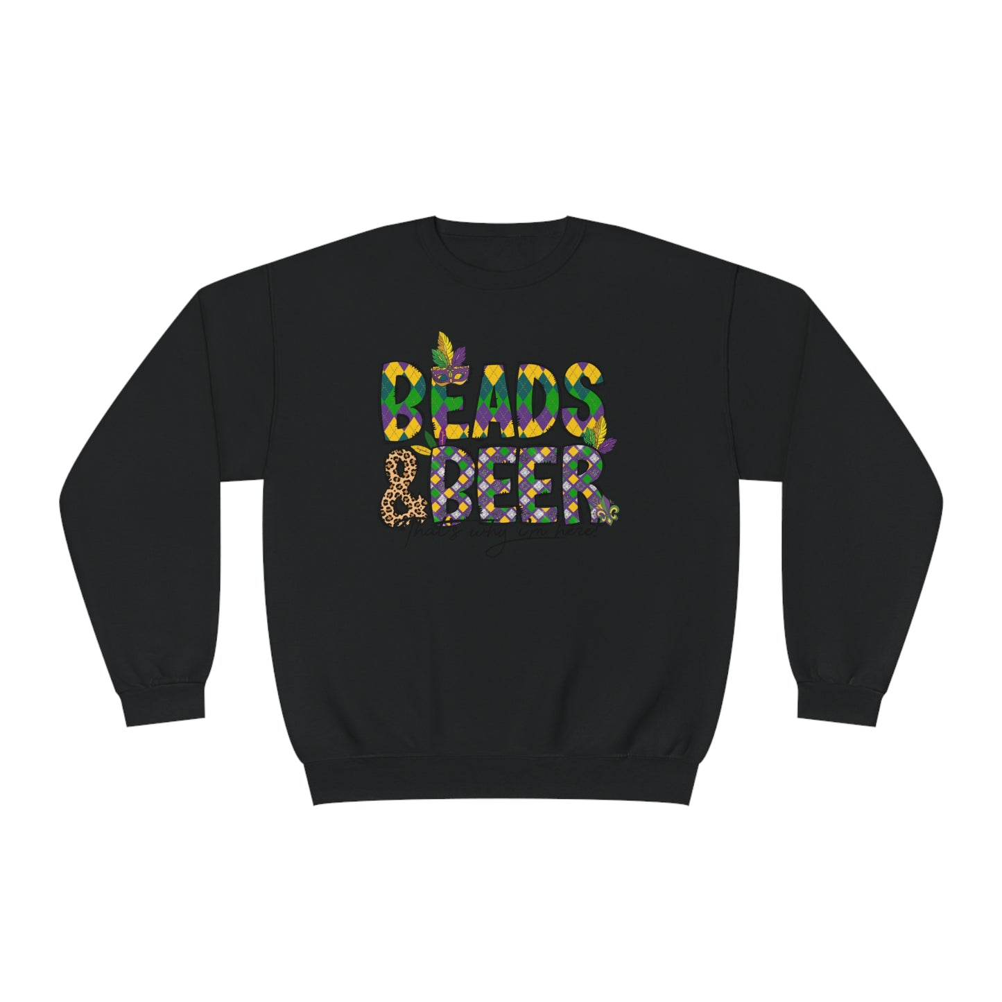 Mardi Gras Beads Sweatshirt