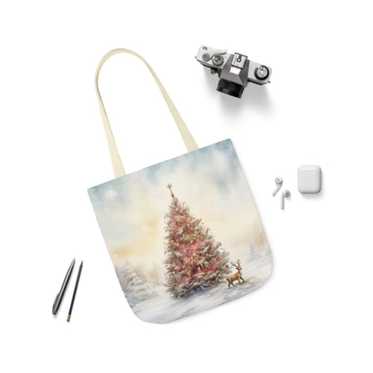 Christmas Tree Canvas Tote