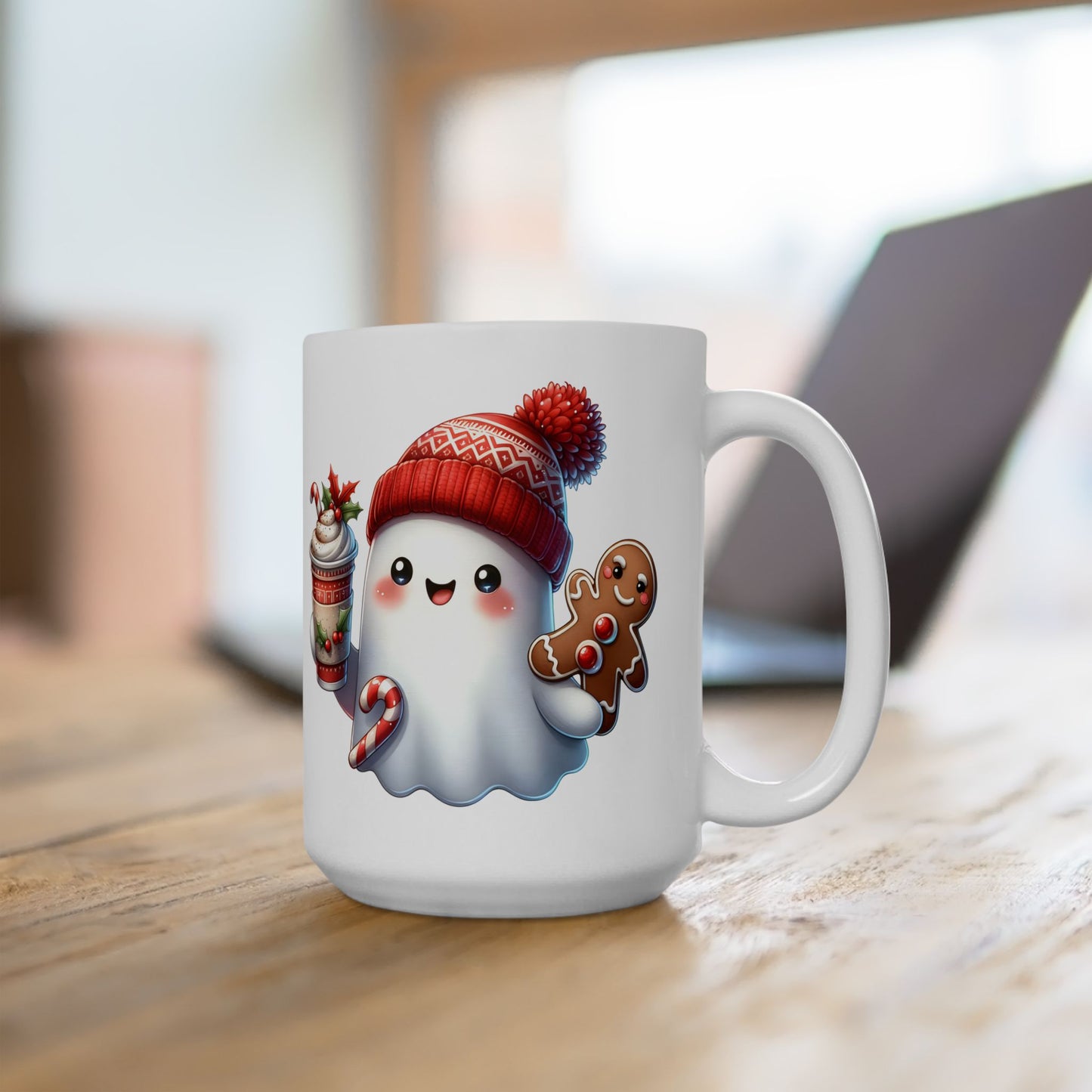 Christmas Ghost Ceramic Mug