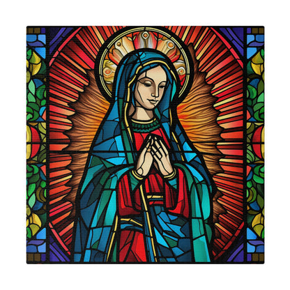 Virgin Mary Wall Art Matte Canvas