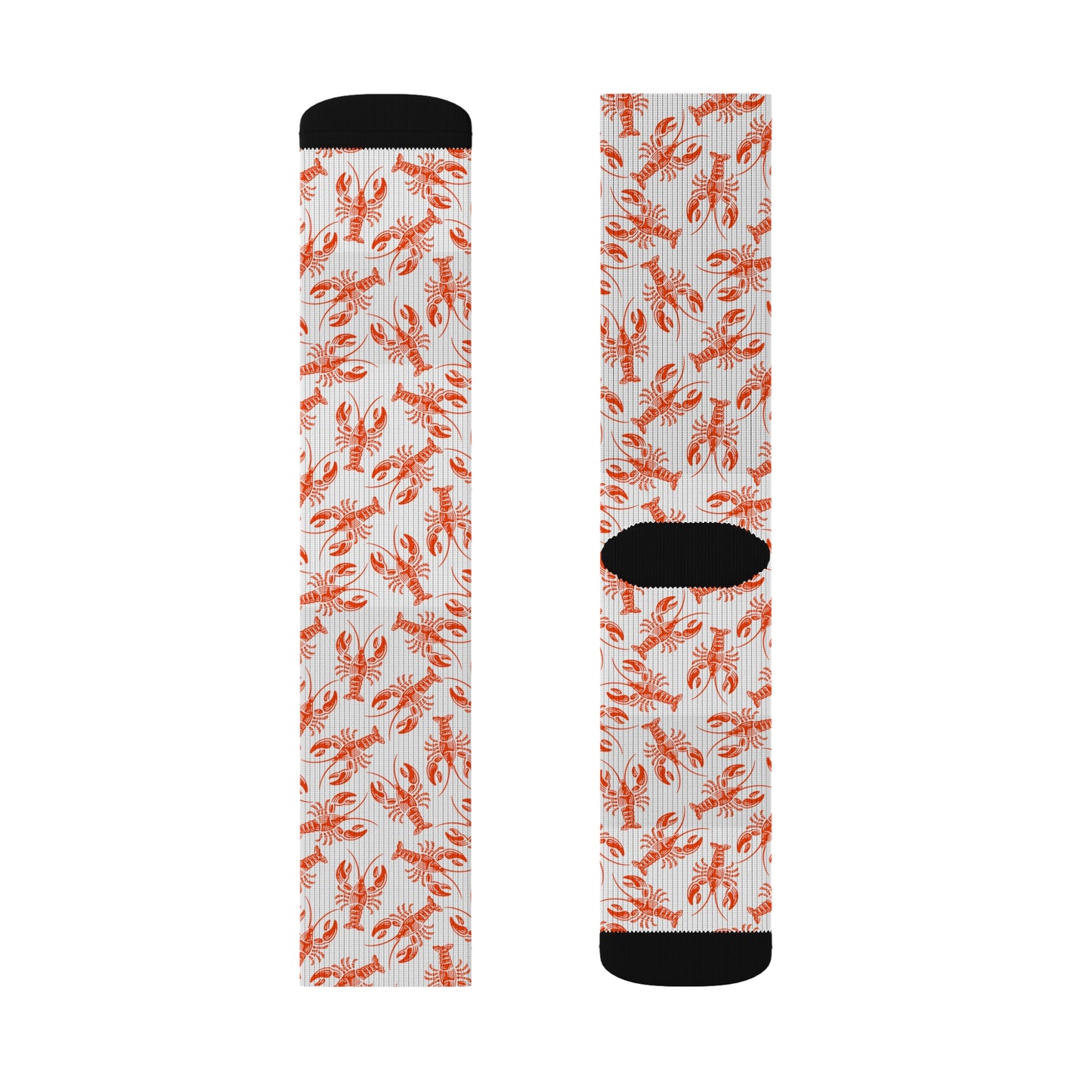 Trendy Vibrant Lobster Pattern Socks
