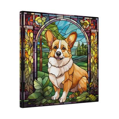 Corgi Wall Art Matte Canvas