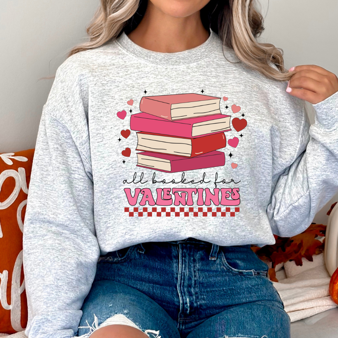 All Booked Valentine's Sweatshirt