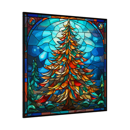 Stained Glass Christmas Canvas