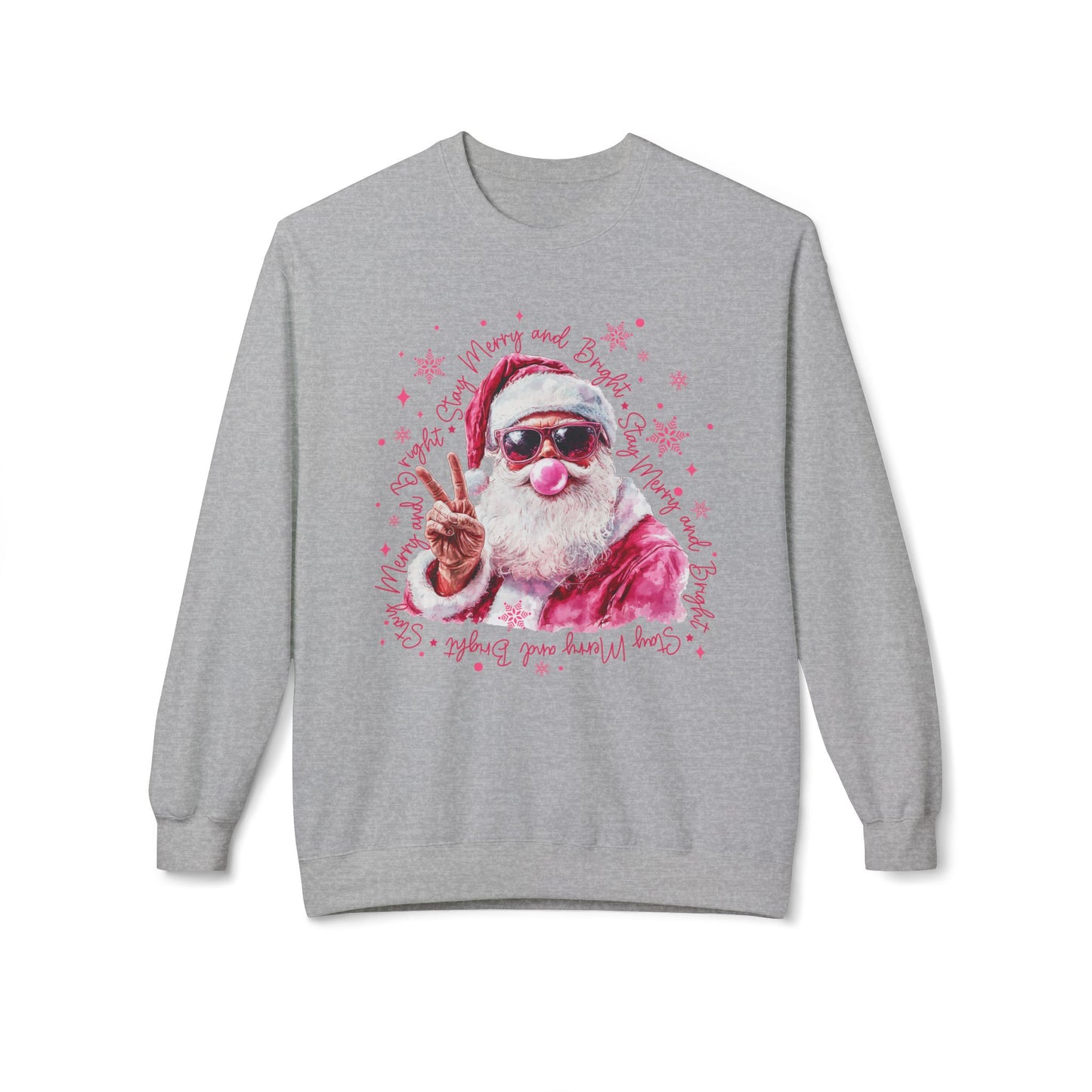 Funny Bubble Gum Santa Crewneck Sweatshirt
