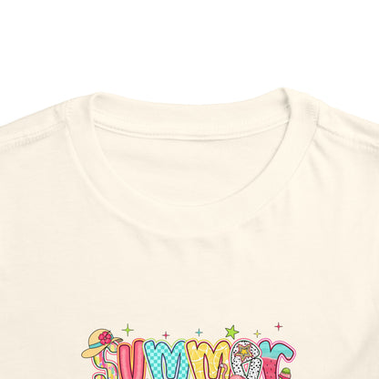 Summer Vibes Colorful Toddler Tee