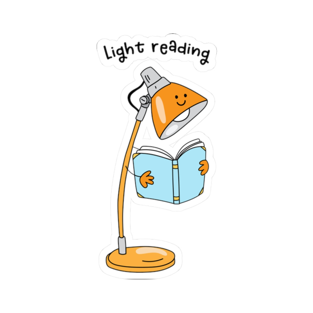 Cute Light Reading Book Lover Stickers