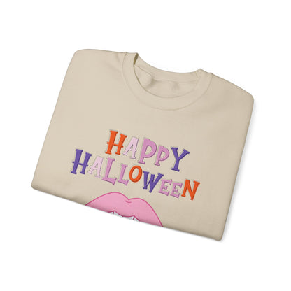 Happy Halloween Pink Fangs Sweatshirt