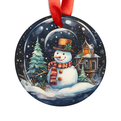 Vintage Snowman Acrylic Ornament