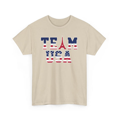 Team USA 2024 Paris Olympics Unisex Heavy Cotton T-Shirt