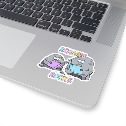 Cute Reading Rocks Kiss-Cut Stickers