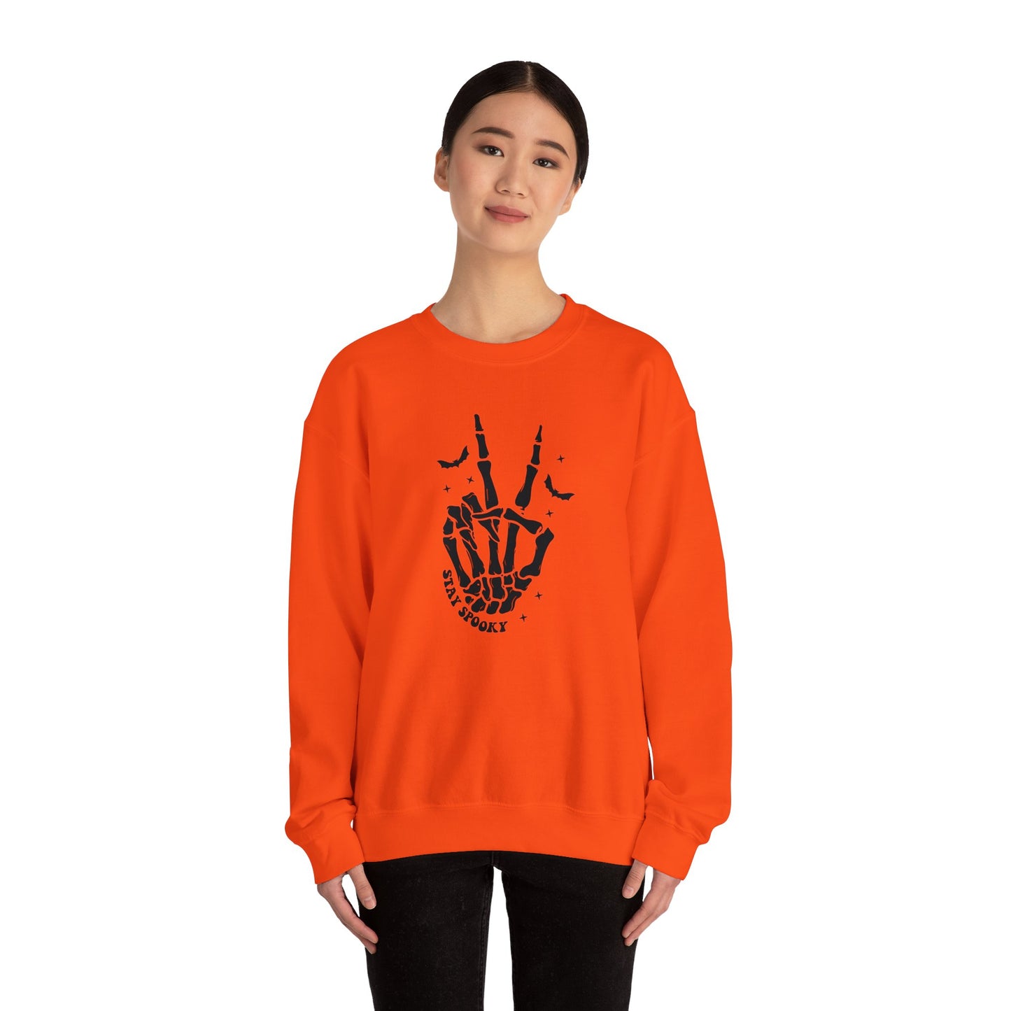 Skeleton Peace Halloween Sweatshirt