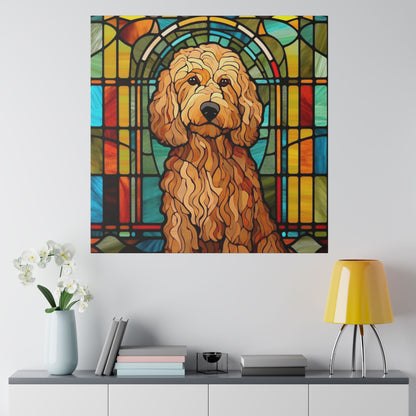 Goldendoodle Wall Art Matte Canvas