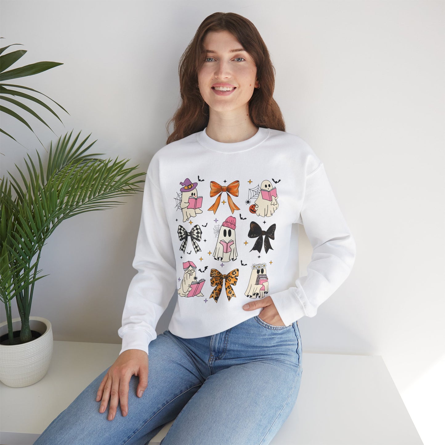 Coquette Ghosts and Books Sweatshirt