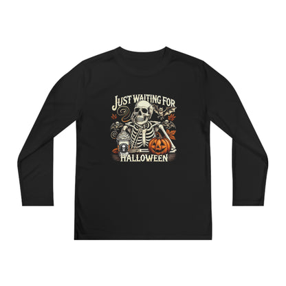 I'm Just Waiting For Halloween Youth Long Sleeve T-Shirt