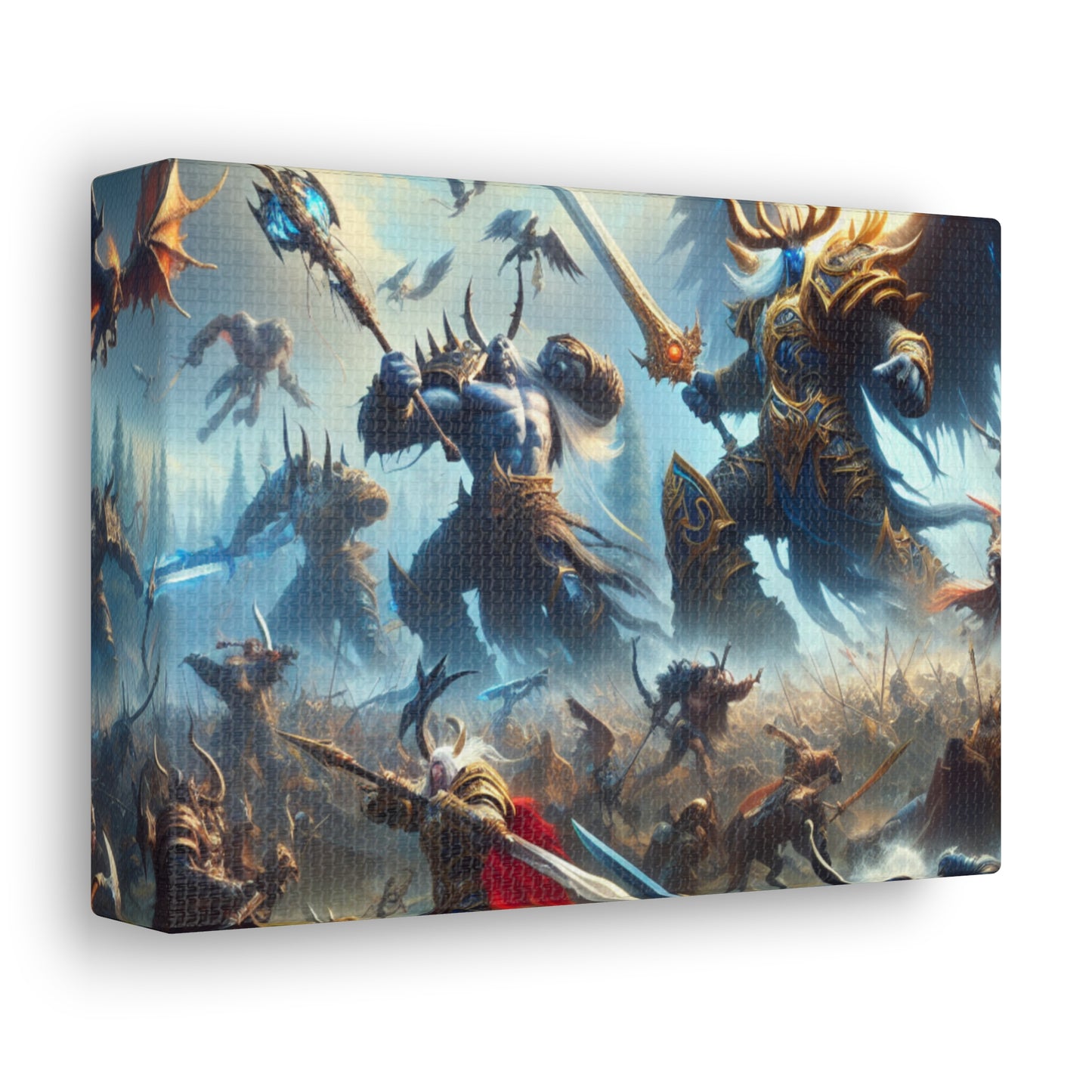 Epic DnD Battle Canvas Wall Art